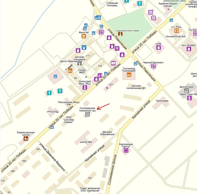 Карта г березники с улицами и номерами